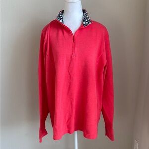 Orvis women’s light red pullover longsleeve shirt